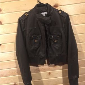 Faux leather jacket